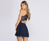 Robe patineuse en dentelle Glitz & Glam
